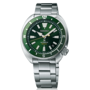 SEIKO PROSPEX TORTOISE ORIGINAL MEN SRPH15K1 MADE IN JAPAN GREEN DIAL STAINLESS STEEL STRAP