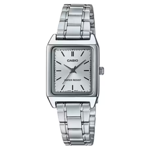 CASIO GENERAL ORIGINAL WOMEN LTP-V007D-7E MADE IN JAPAN SILVER DIAL STAINLESS STEEL STRAP