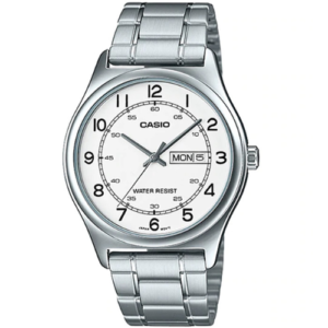 CASIO ENTICER ORIGINAL MEN MTP-V006D-7B2 MADE IN JAPAN WHITE DIAL STAINLESS STEEL STRAP