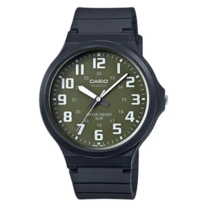 CASIO GENERAL ORIGINAL UNISEX MW-240-3B  MADE IN JAPAN ARMY DIAL RUBBER STRAP