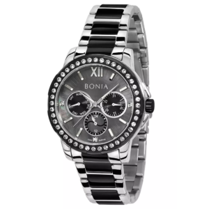 BONIA  ORIGINAL WOMEN BNR190-2333S  MADE IN MALAYSIA SILVER DIAL STAINLESS STEEL STRAP