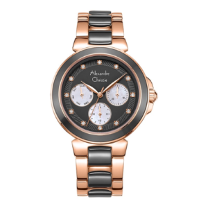 ALEXANDRE CHRISTIE MULTIFUNCTION ORIGINAL WOMEN 2B02BFBRGGR HONGKONG GREY DIAL STAINLESS STEEL STRAP