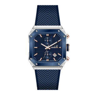 CONDOTTI DRAGO ORIGINAL MEN CN4144-SBL04-L04  ITALY BLUE DIAL SILICONE STRAP