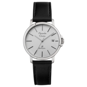 ALEXANDRE CHRISTIE PRIMO ORIGINAL WOMEN 1032LDLSSSL HONGKONG SILVER DIAL LEATHER STRAP