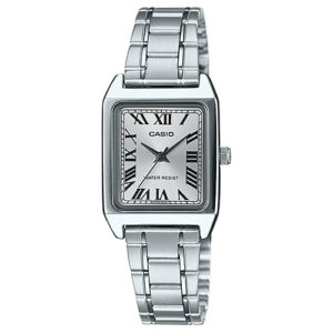 CASIO GENERAL ORIGINAL WOMEN LTP-V007D-7B  MADE IN JAPAN SILVER DIAL STAINLESS STEEL STRAP