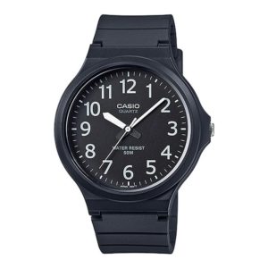 CASIO GENERAL ORIGINAL UNISEX MW-240-1B  MADE IN JAPAN BLACK DIAL RUBBER STRAP