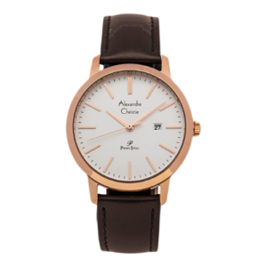 ALEXANDRE CHRISTIE PRIMO ORIGINAL MEN 1007MDLRGSL HONGKONG SILVER DIAL LEATHER STRAP