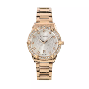 BONIA ROSSO ORIGINAL WOMEN BNR10651-2517S  MADE IN MALAYSIA SILVER DIAL STAINLESS STEEL STRAP