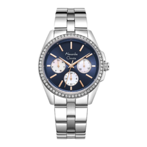 ALEXANDRE CHRISTIE MULTIFUNCTION ORIGINAL WOMEN 2949BFBSSBURG HONGKONG NAVY DIAL STAINLESS STEEL STRAP
