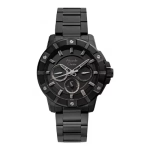 ALEXANDRE CHRISTIE COLLECTION ORIGINAL WOMEN 6609BFBIPBA  HONGKONG BLACK DIAL STAINLESS STEEL STRAP