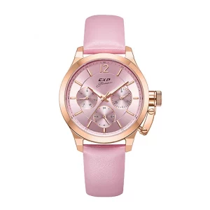 EXPEDITION GLAMOUR ORIGINAL WOMEN E6381BFLRGPN  HONGKONG PINK DIAL LEATHER STRAP