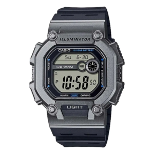CASIO GENERAL ORIGINAL MEN W-737H-1A2  MADE IN JAPAN BLACK DIAL RUBBER STRAP