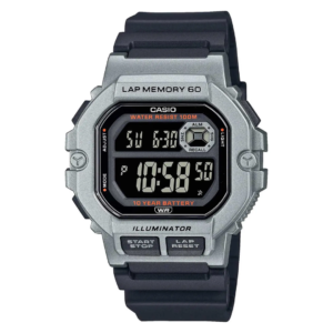 CASIO GENERAL ORIGINAL MEN WS-1400H-1B  MADE IN JAPAN BLACK DIAL RUBBER STRAP