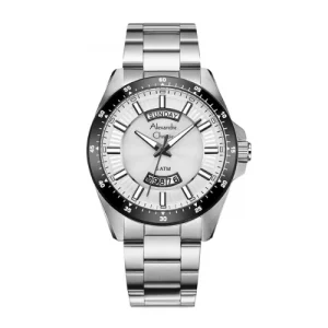 ALEXANDRE CHRISTIE SPORT ORIGINAL MEN 6678MEBTESL  HONGKONG SILVER DIAL STAINLESS STEEL STRAP