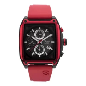 ALEXANDRE CHRISTIE CHRONOGRAPH ORIGINAL MEN 6614MCRIPREBA  HONGKONG BLACK DIAL RUBBER STRAP