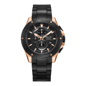 ALEXANDRE CHRISTIE CHRONOGRAPH ORIGINAL MEN 6653MCBBRBA HONGKONG BLACK DIAL STAINLESS STEEL STRAP