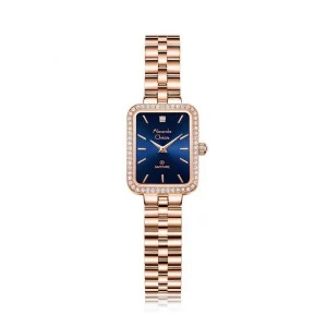 ALEXANDRE CHRISTIE PASSION ORIGINAL WOMEN 2B71LHBRGBU  HONGKONG NAVY DIAL STAINLESS STEEL STRAP