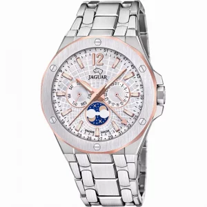 JAGUAR DIPLOMATIC ORIGINAL MEN J1039/1  SWISS MADE SILVER DIAL STAINLESS STEEL STRAP
